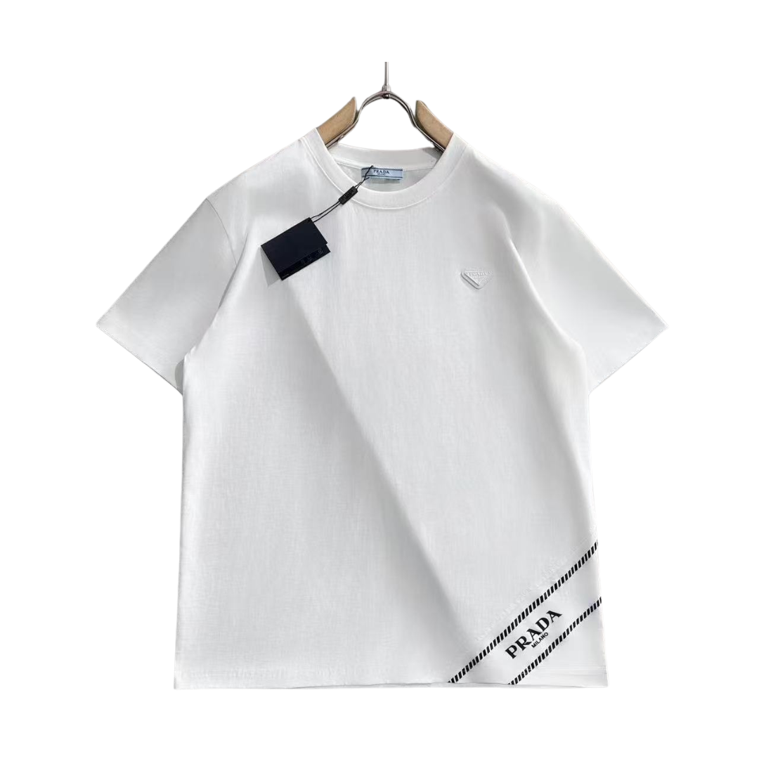 Prada bottom printed designed Tee