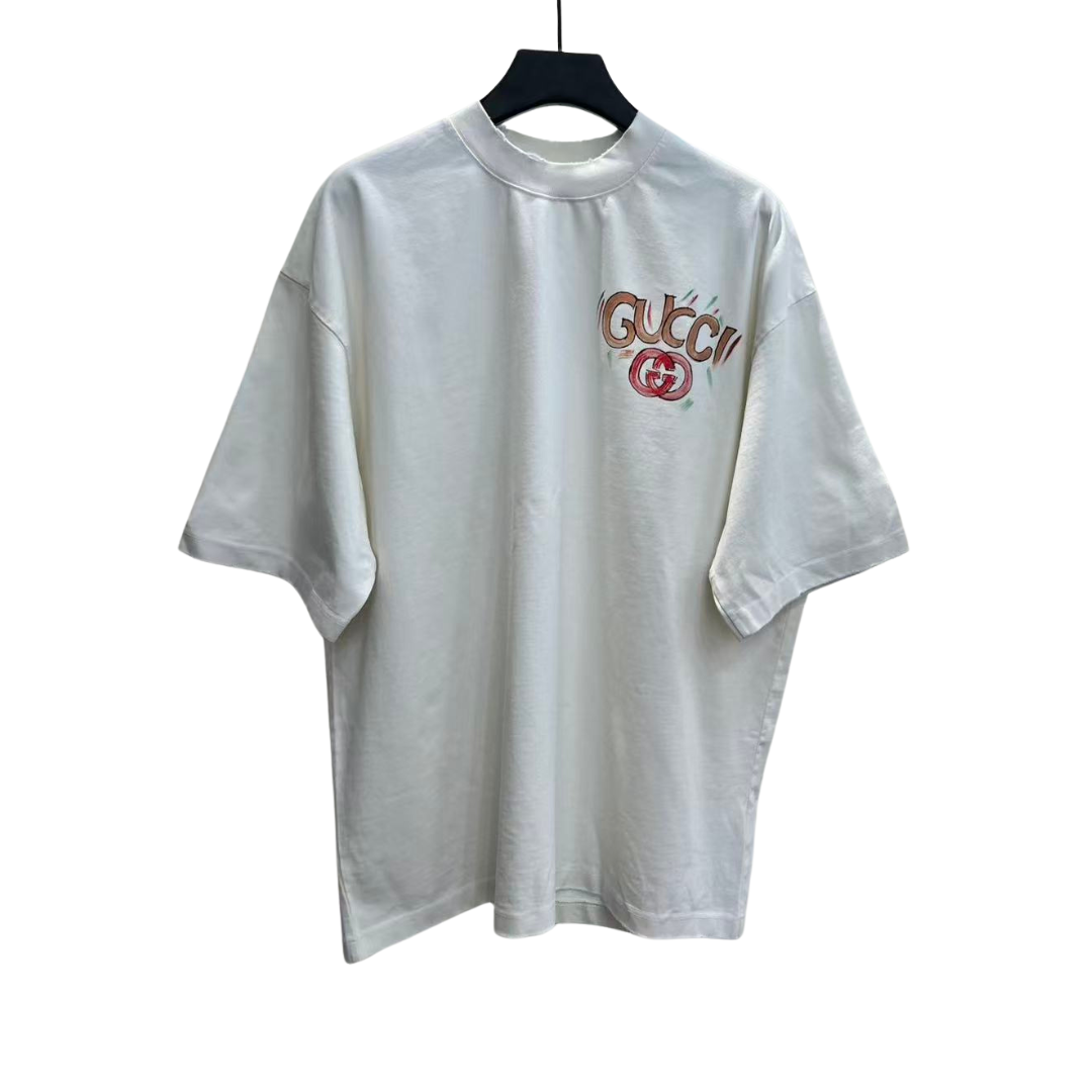 Gucci Rainbow Spray Paint Logo Tee