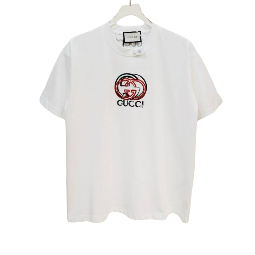 Gucci Embroidered GC Logo Tee