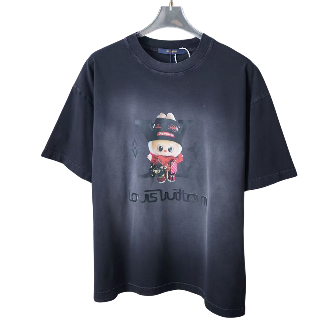 Louis Vuitton T-Shirt printed logo X labubu