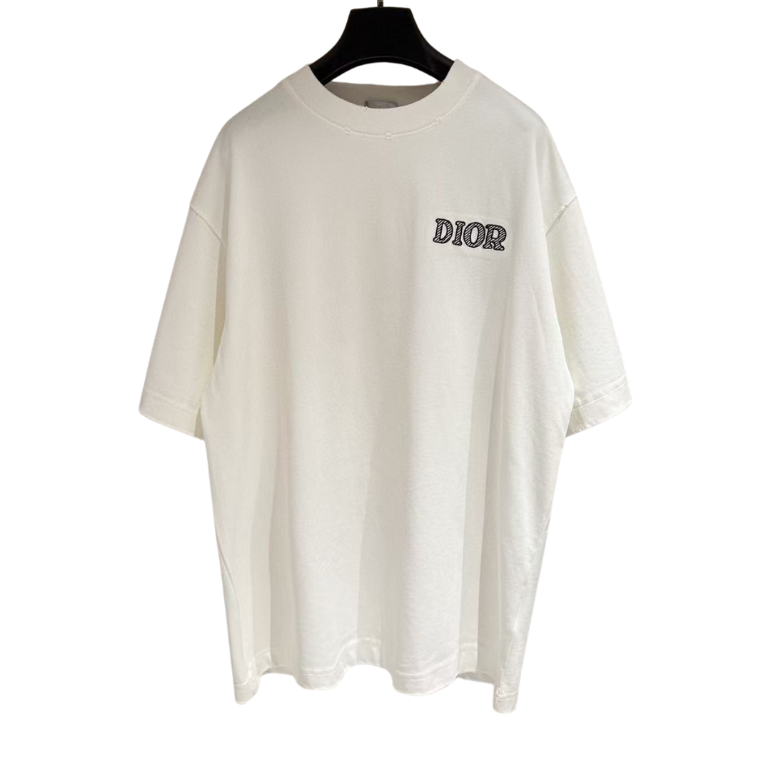 Dior Big Embroidery Logo Tee