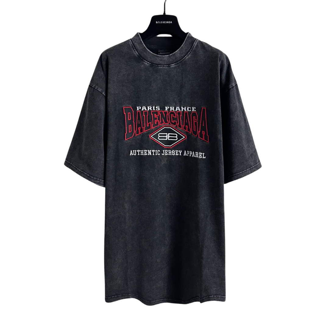 Balenciaga embroidered jersey cotton Tee