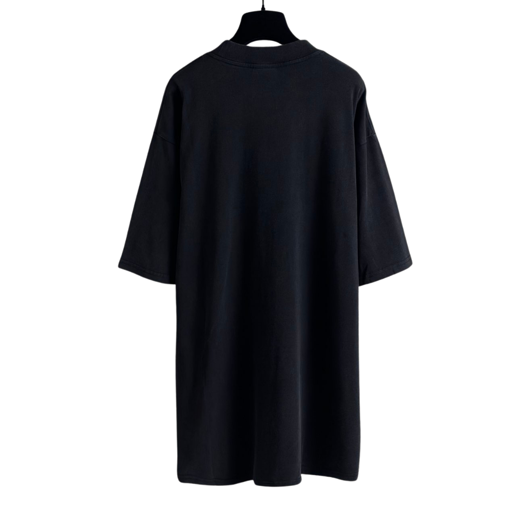 Balenciaga mid shoulder logo embroidered Tee