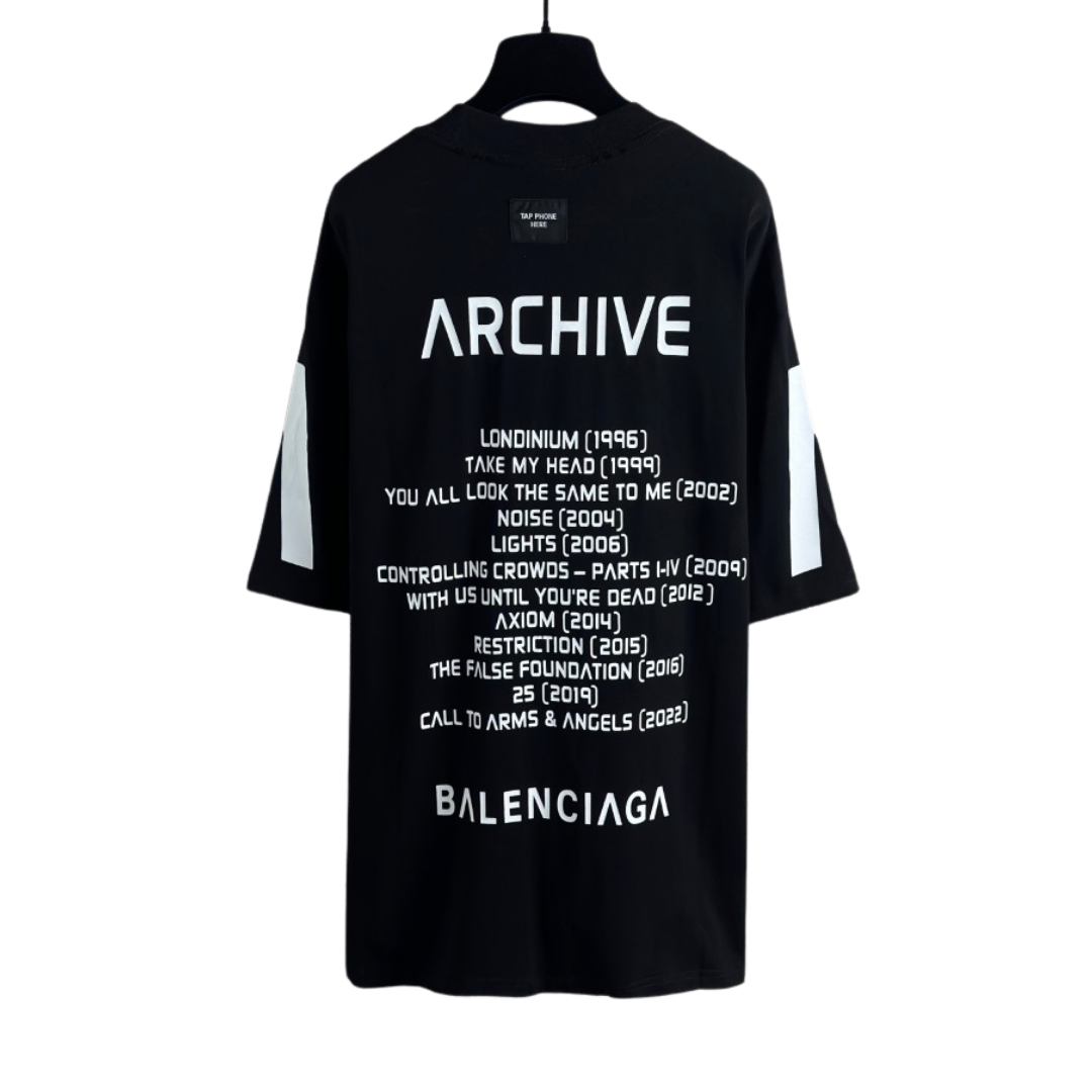 Balenciaga archive music designed Tee