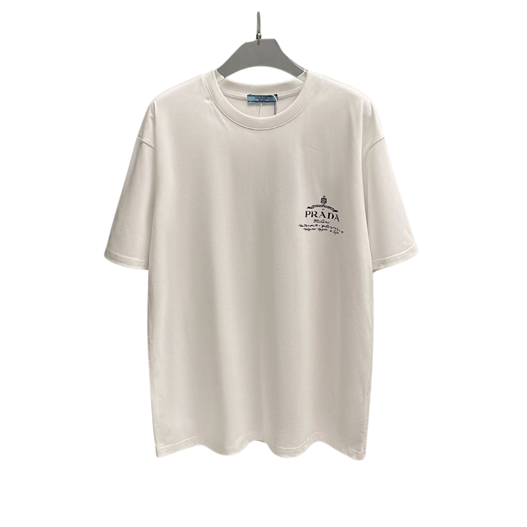 Prada basic logo printed Tee