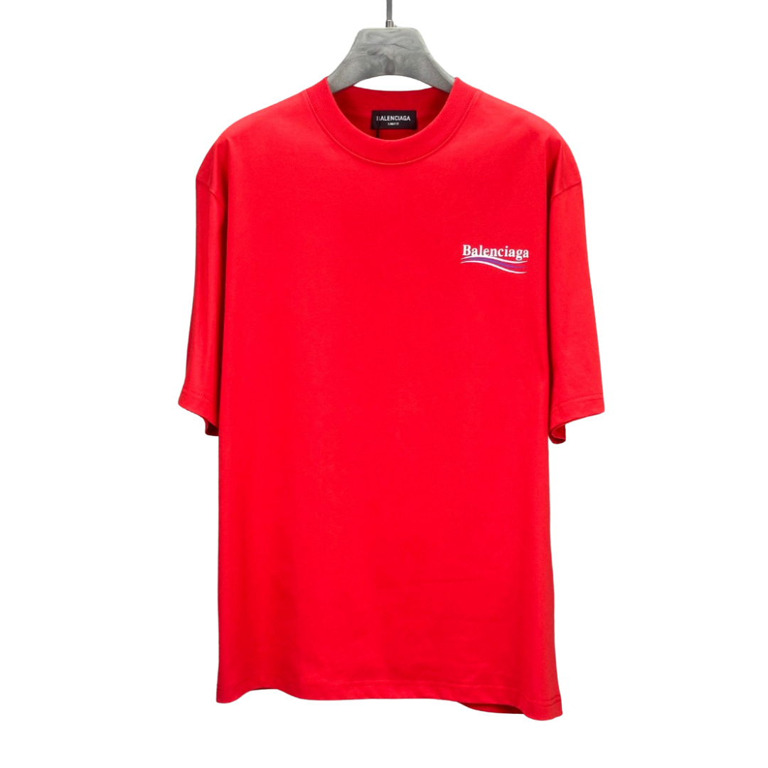 Balenciaga wave logo basic printed Tee