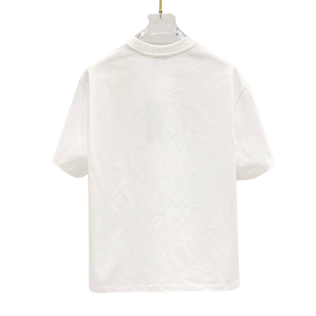 Dior CD Flower Embroidered Logo Tee