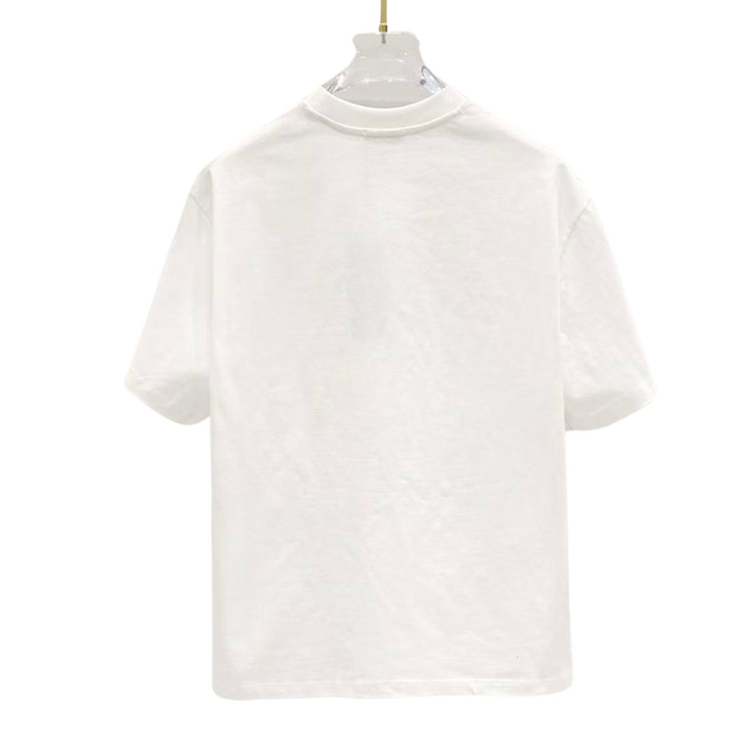 Dior CD Flower Embroidered Logo Tee