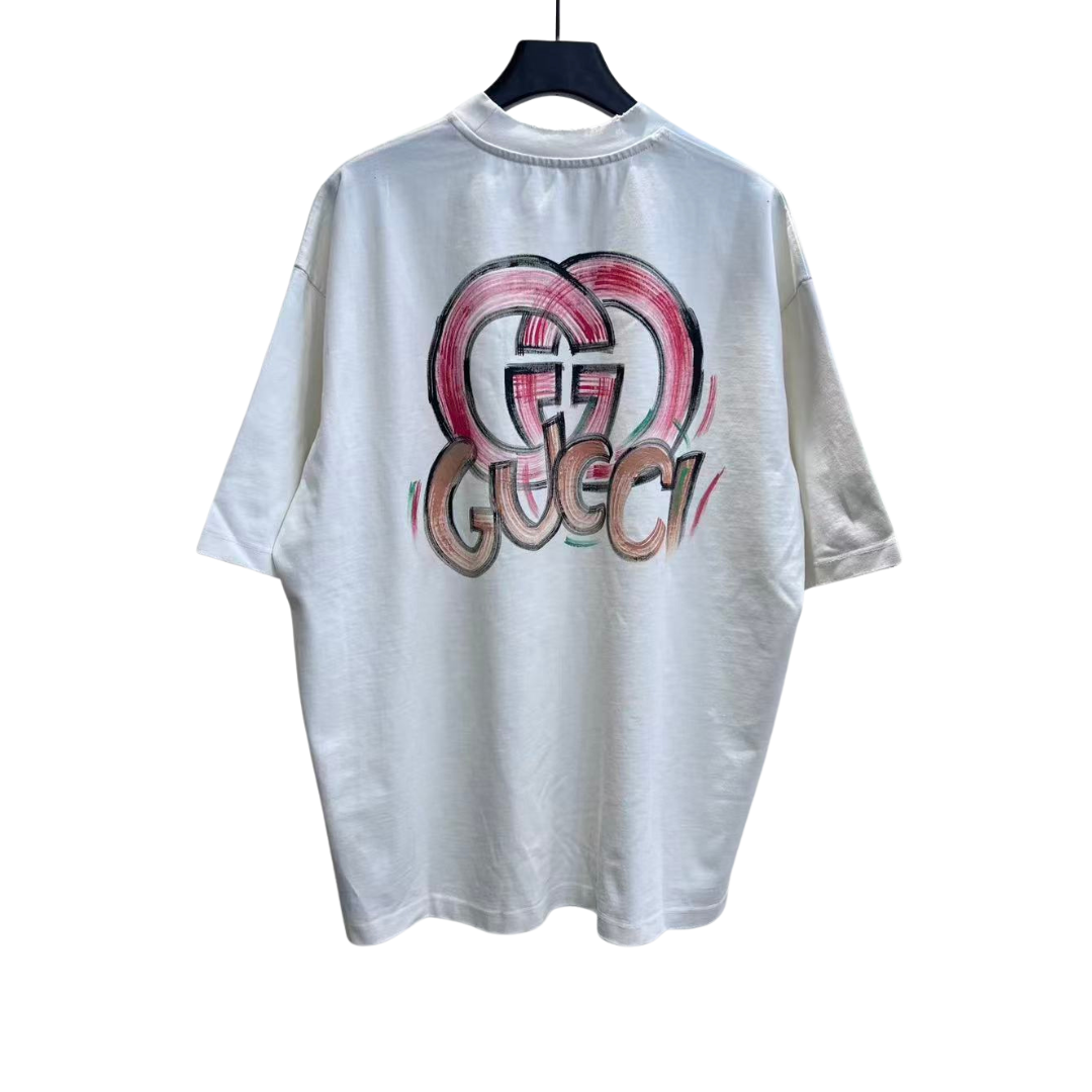 Gucci Rainbow Spray Paint Logo Tee