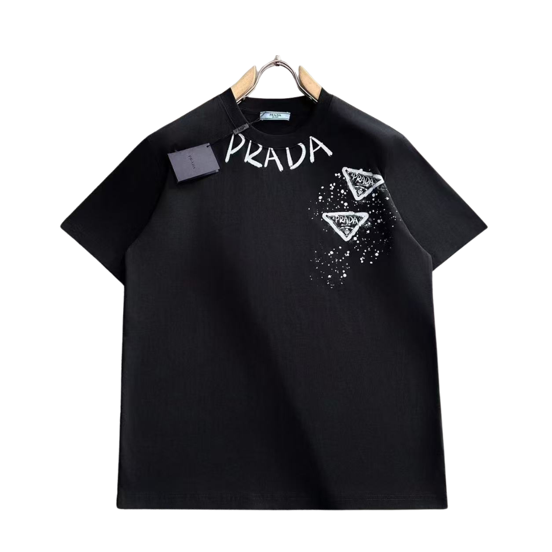 Prada spray paint logo designed front & back