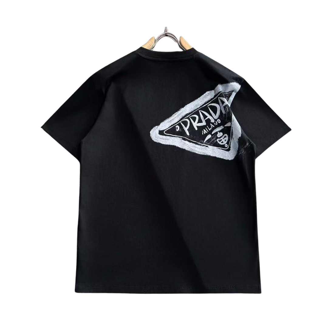 Prada spray paint logo designed front & back