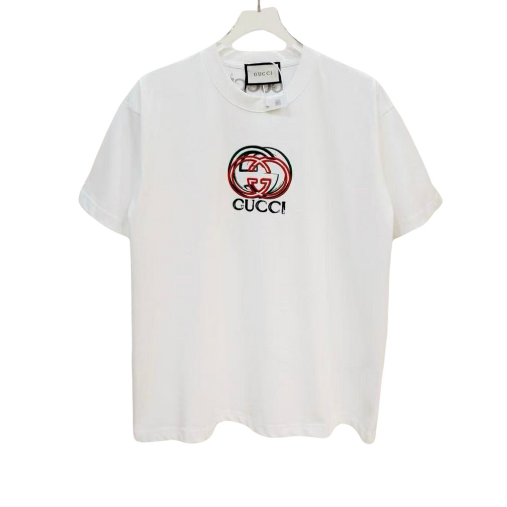 Gucci Embroidered GC Logo Tee