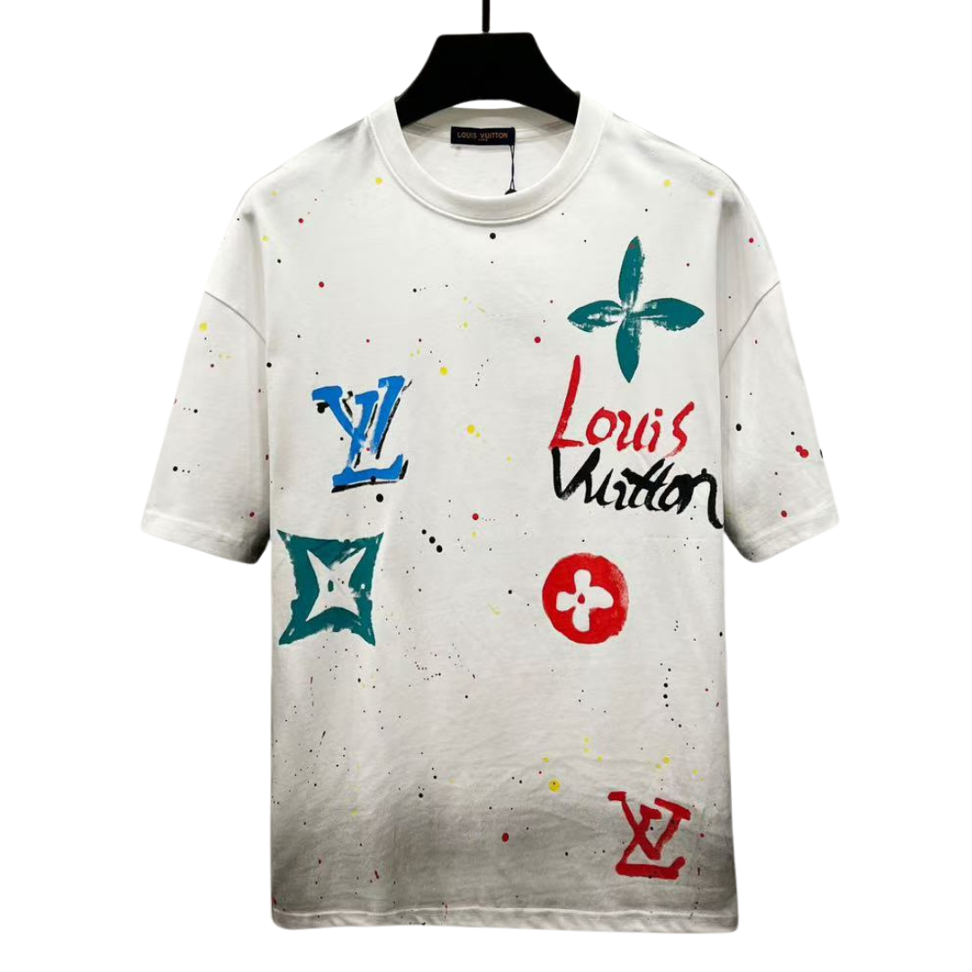 Louis Vuitton T-Shirt with colorful street paint