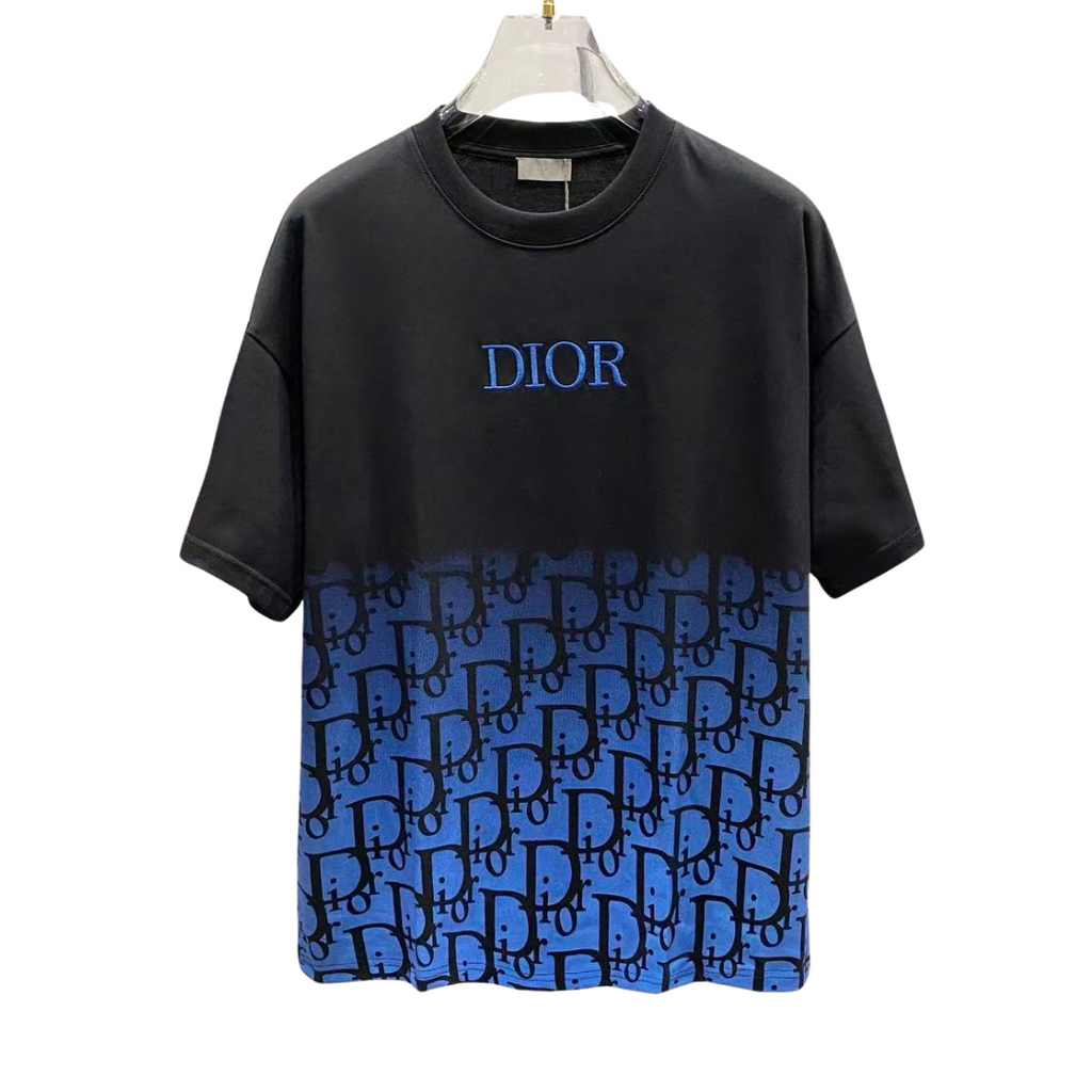 Dior CD Fading Embroidered Logo Tee