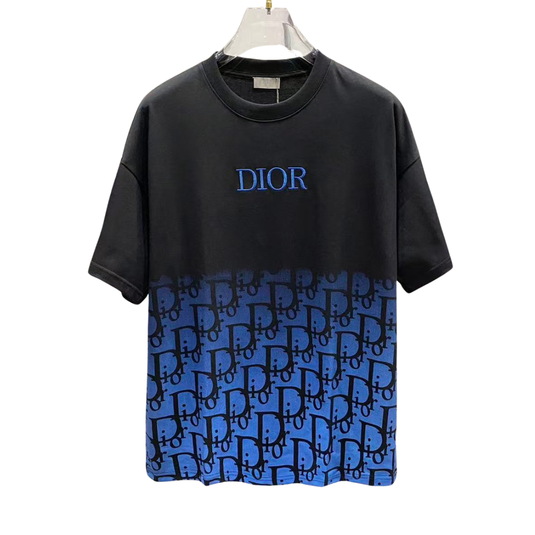 Dior CD Fading Embroidered Logo Tee