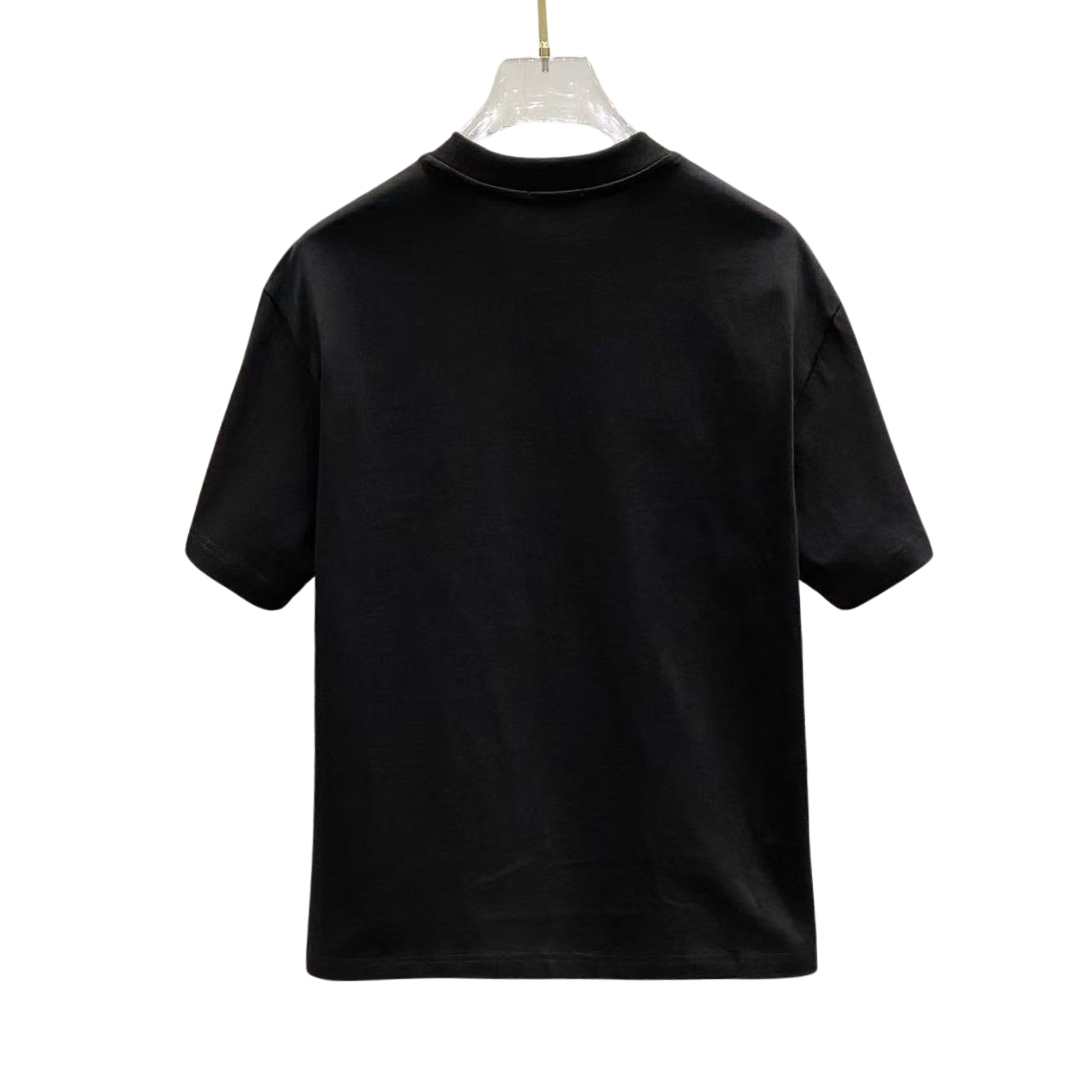 Dior Fur Embroidered Logo Tee