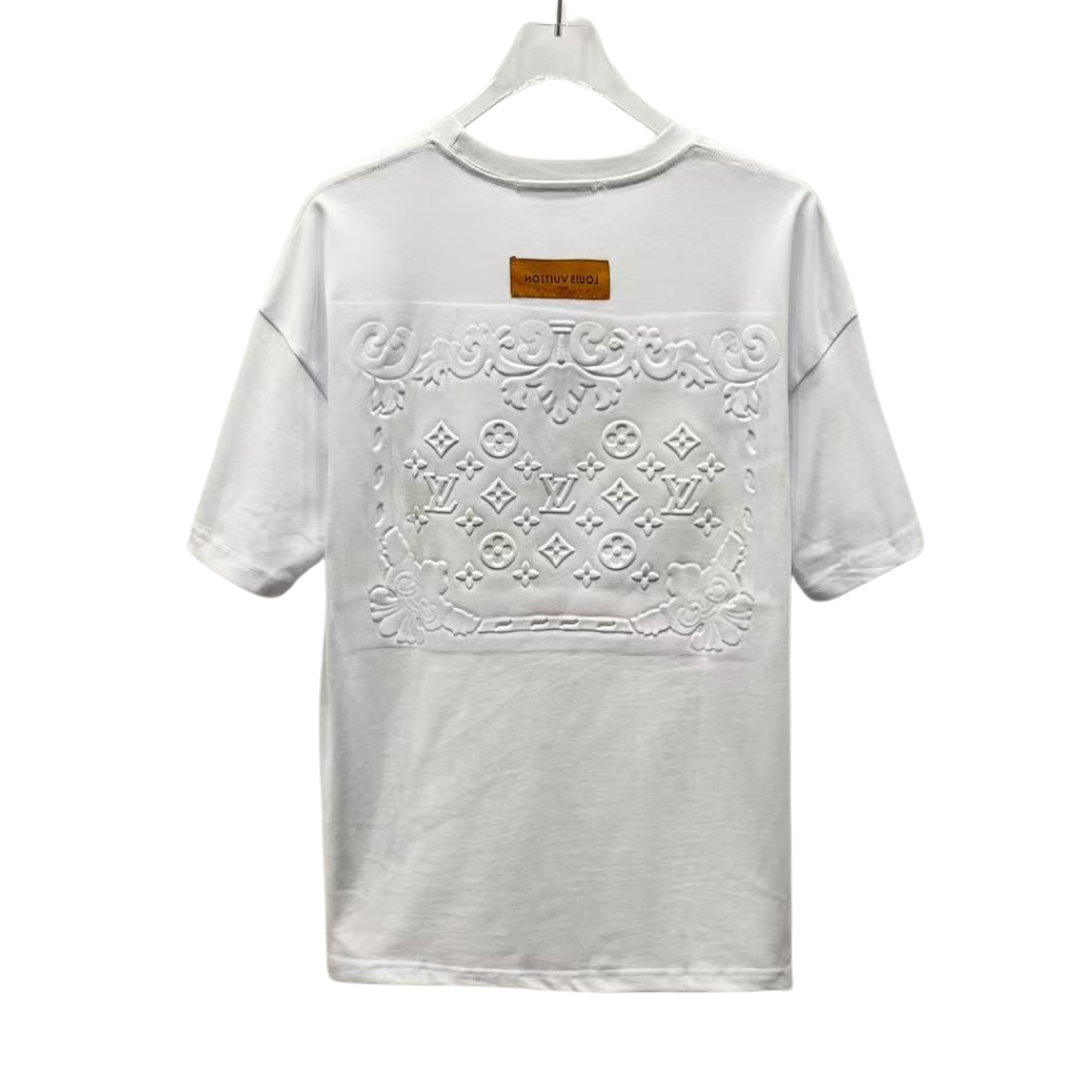 Louis Vuitton T-Shirt 3D logo with back designed