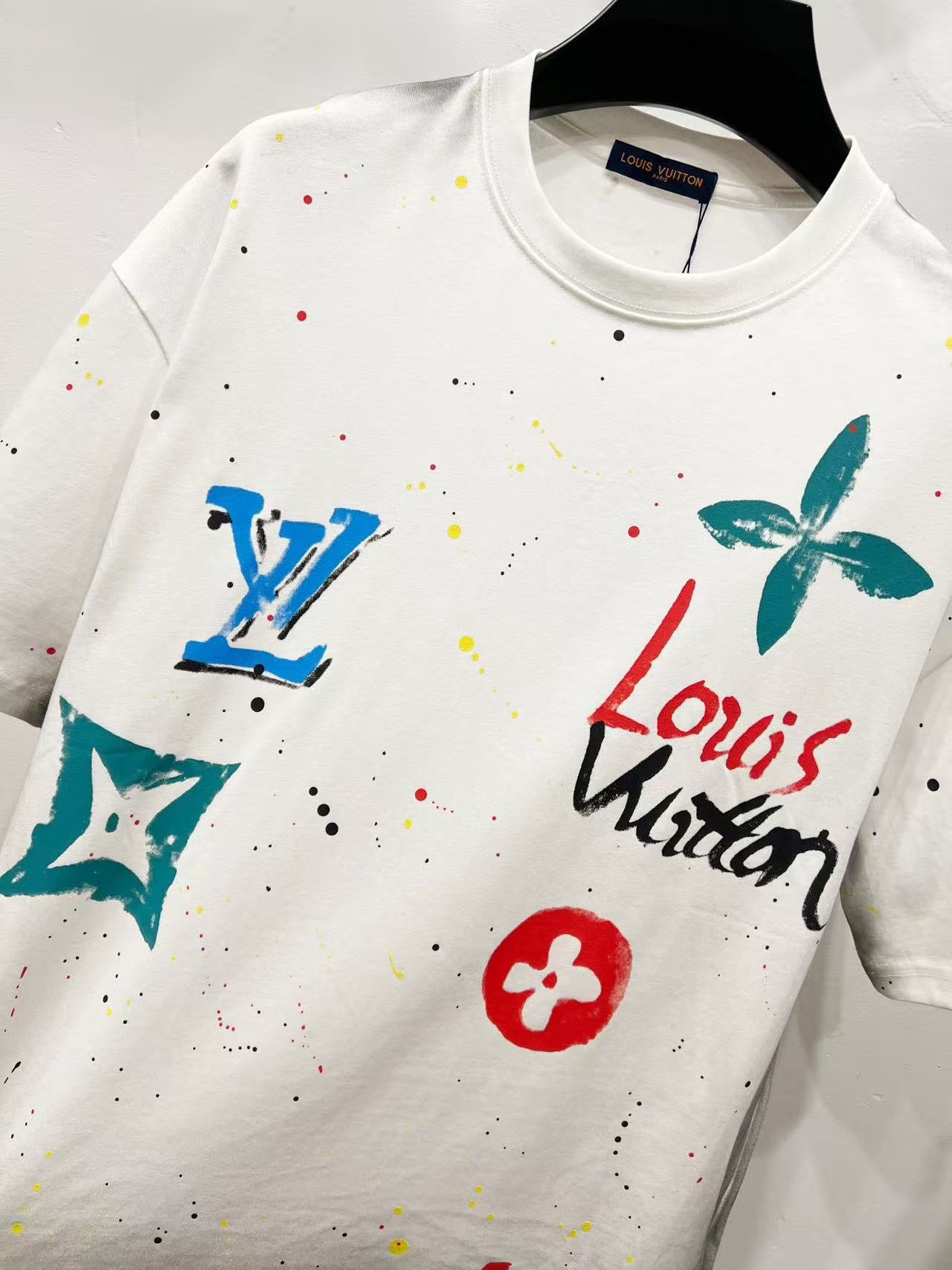 Louis Vuitton T-Shirt with colorful street paint