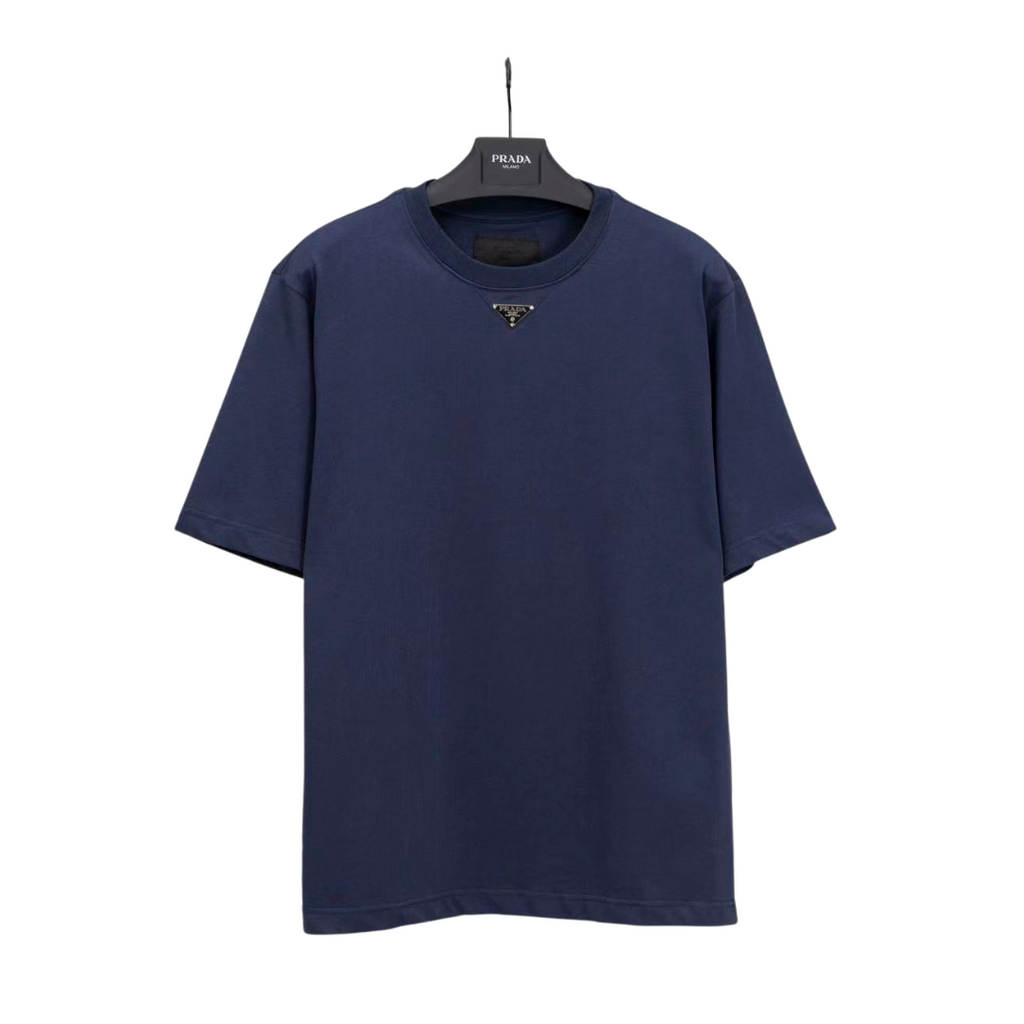 Prada neck triangle logo Tee