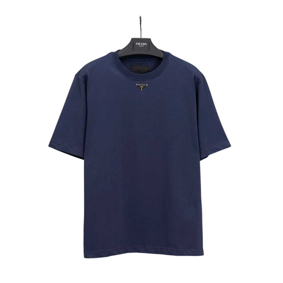 Prada neck triangle logo Tee