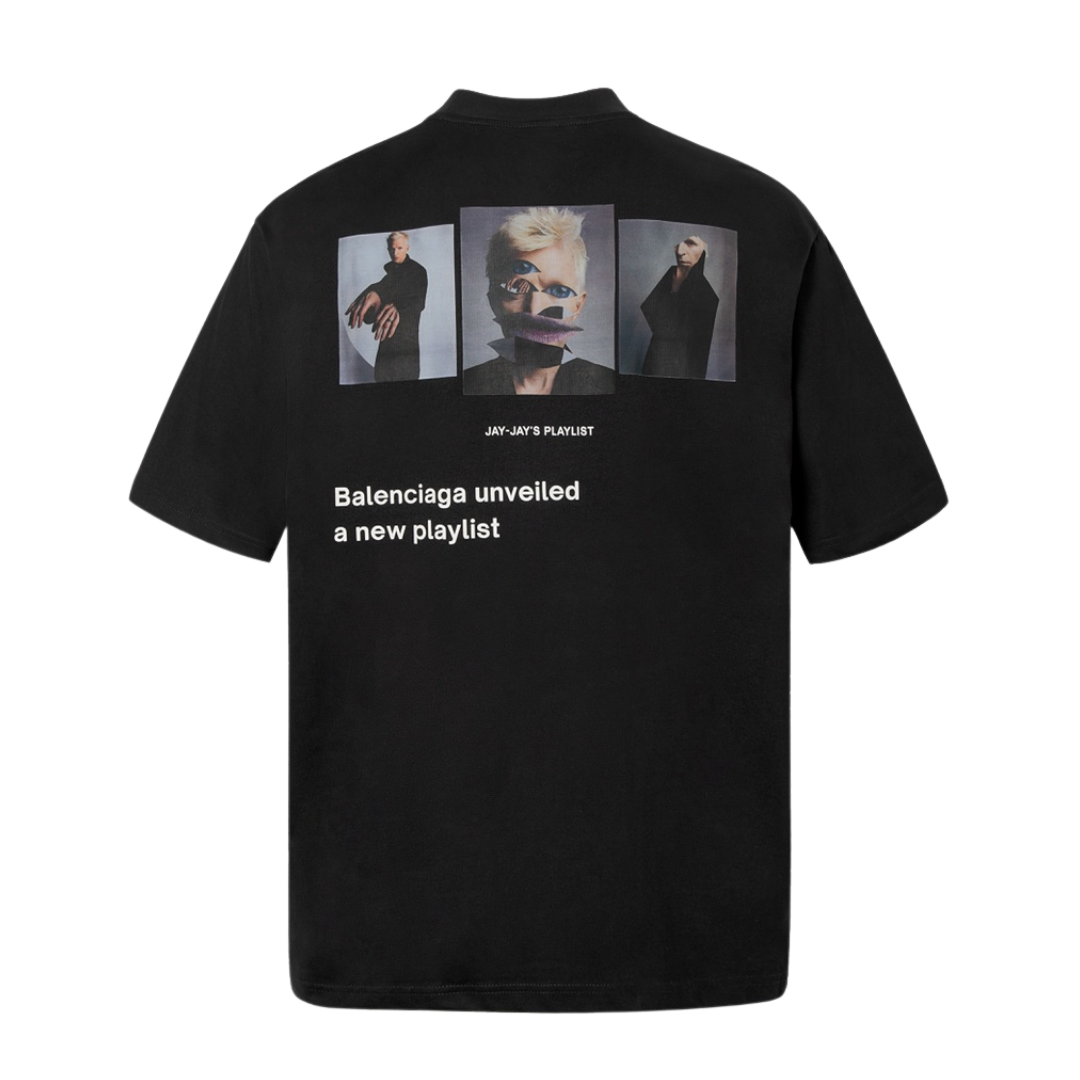 Balenciaga musicnot portrait basic Tee