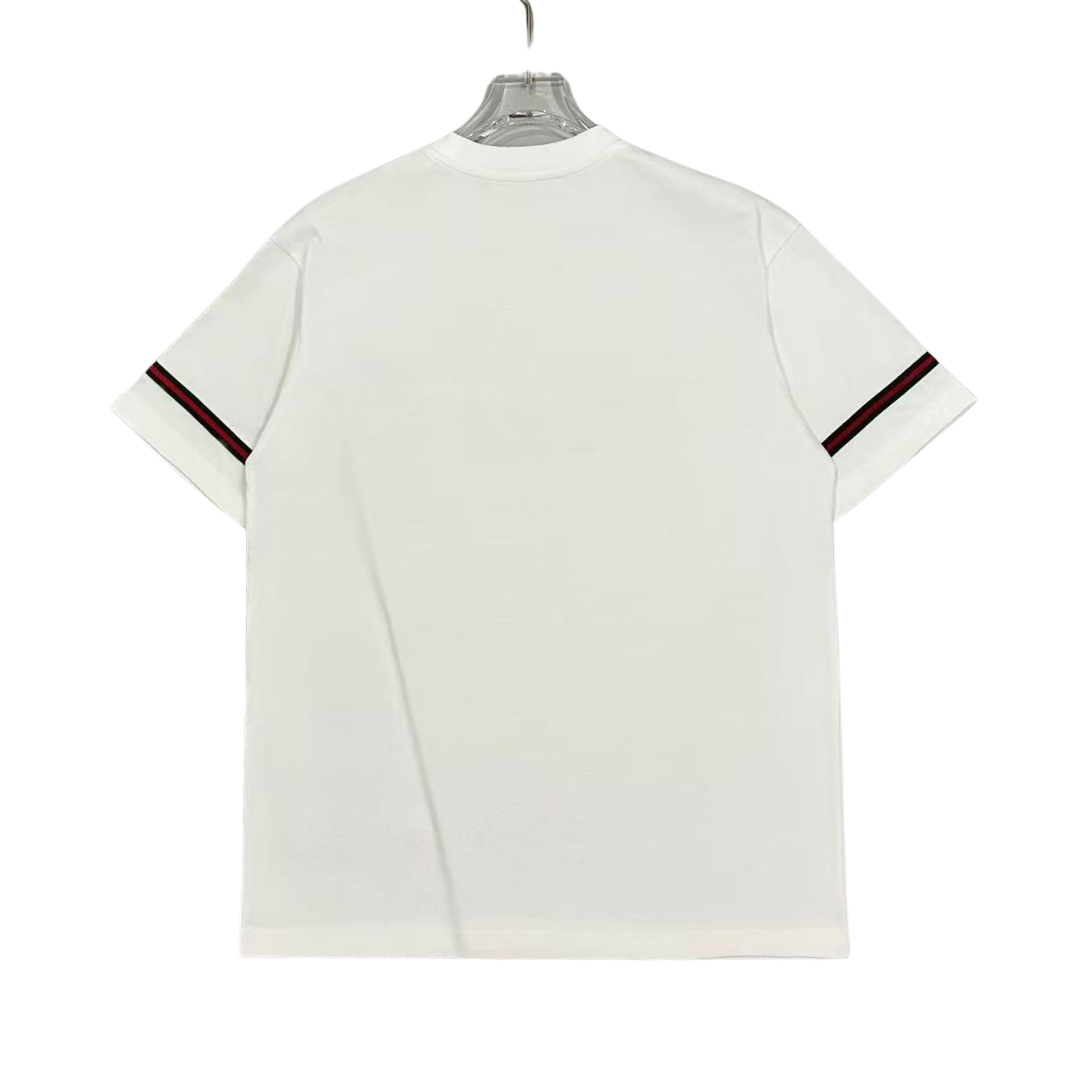 Gucci Embroidered Wording Logo Tee