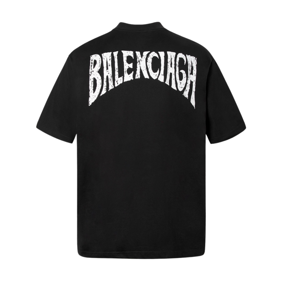 Balenciaga back printed designed logo Tee