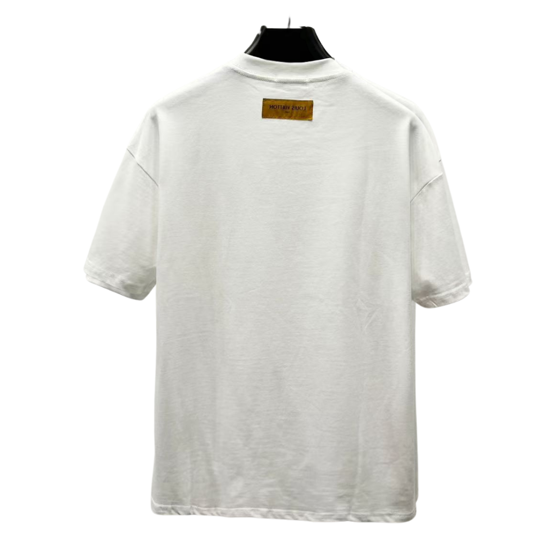 Louis Vuitton T-Shirt all logo with sewing patches