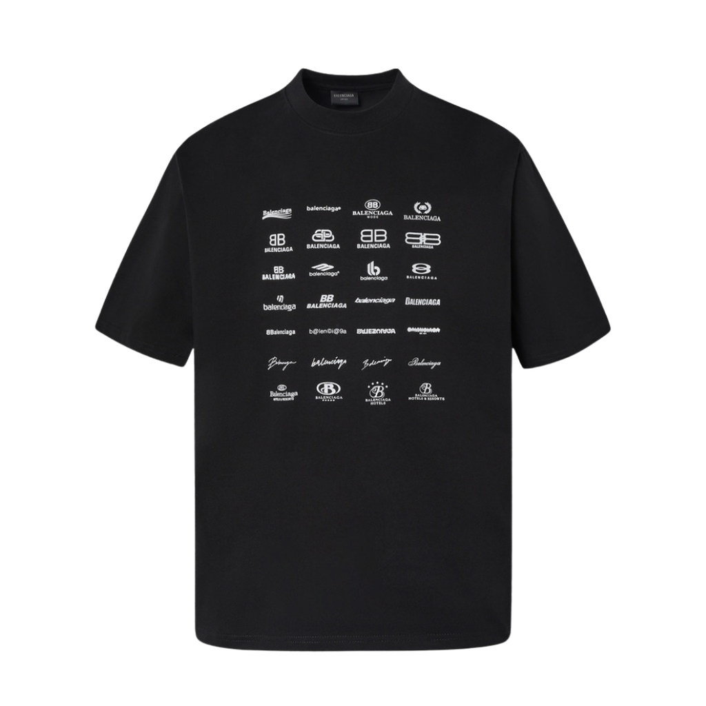 Balenciaga multiple logo Tee
