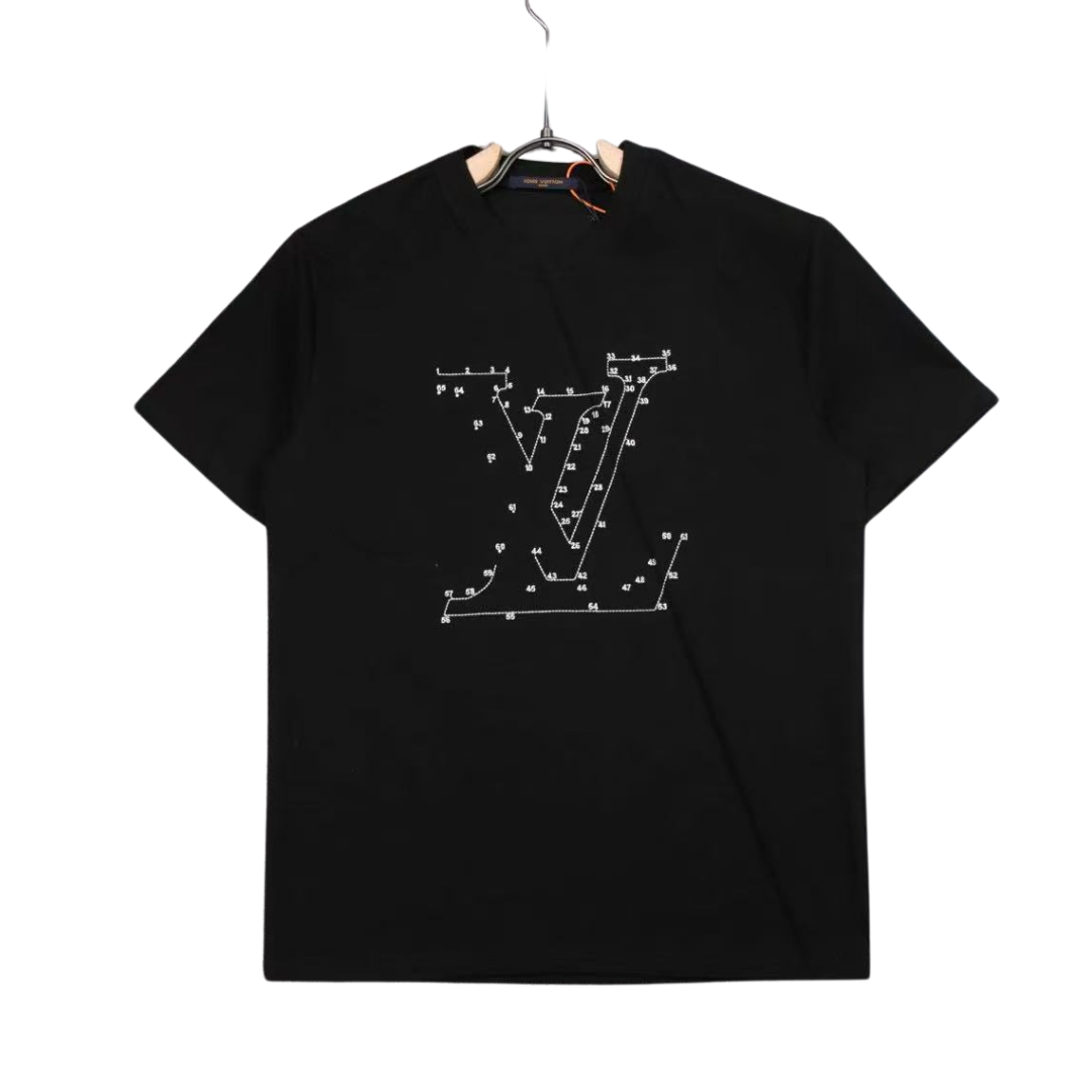 Louis Vuitton T-Shirt logo with full embroidered