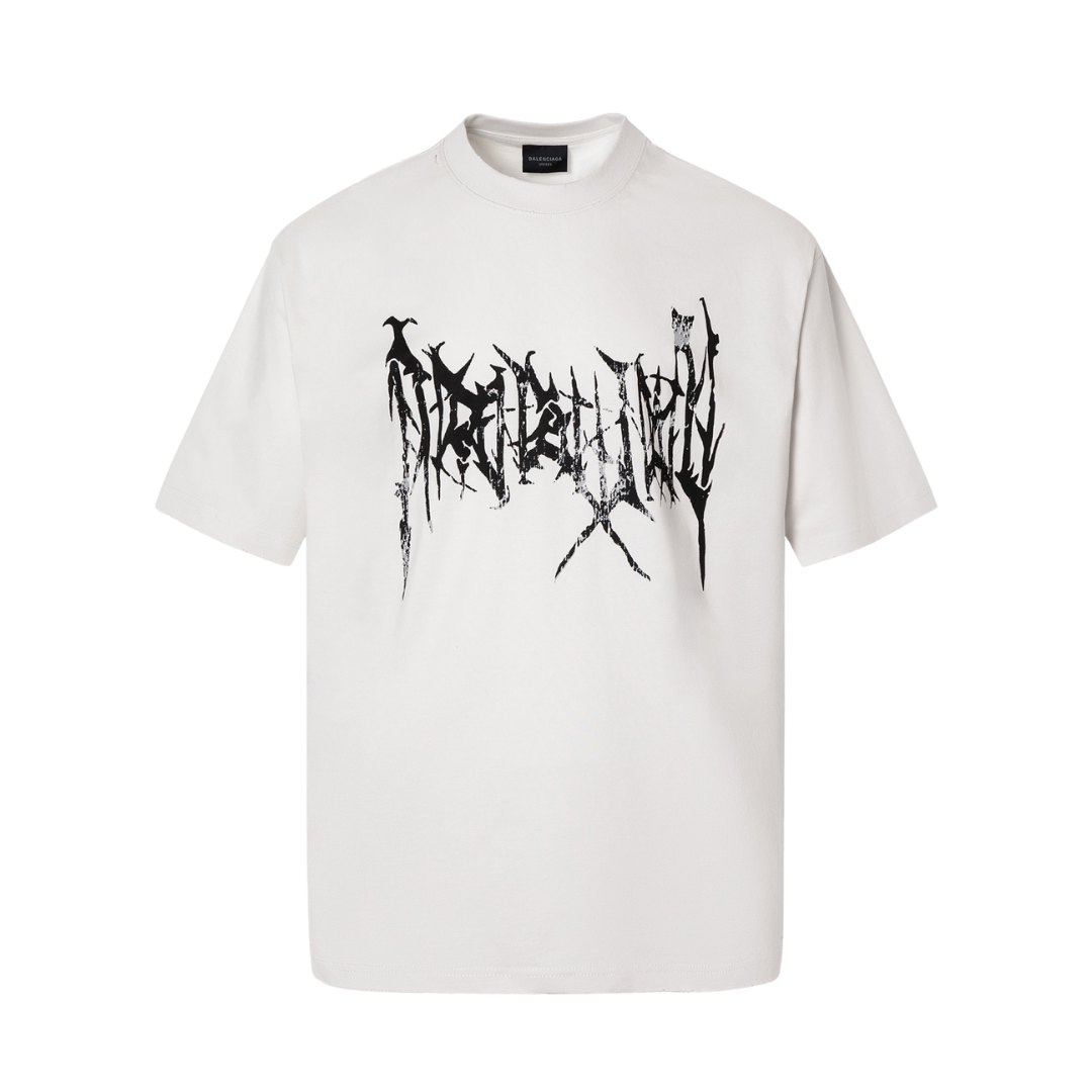 Balenciagia metal outline Tee