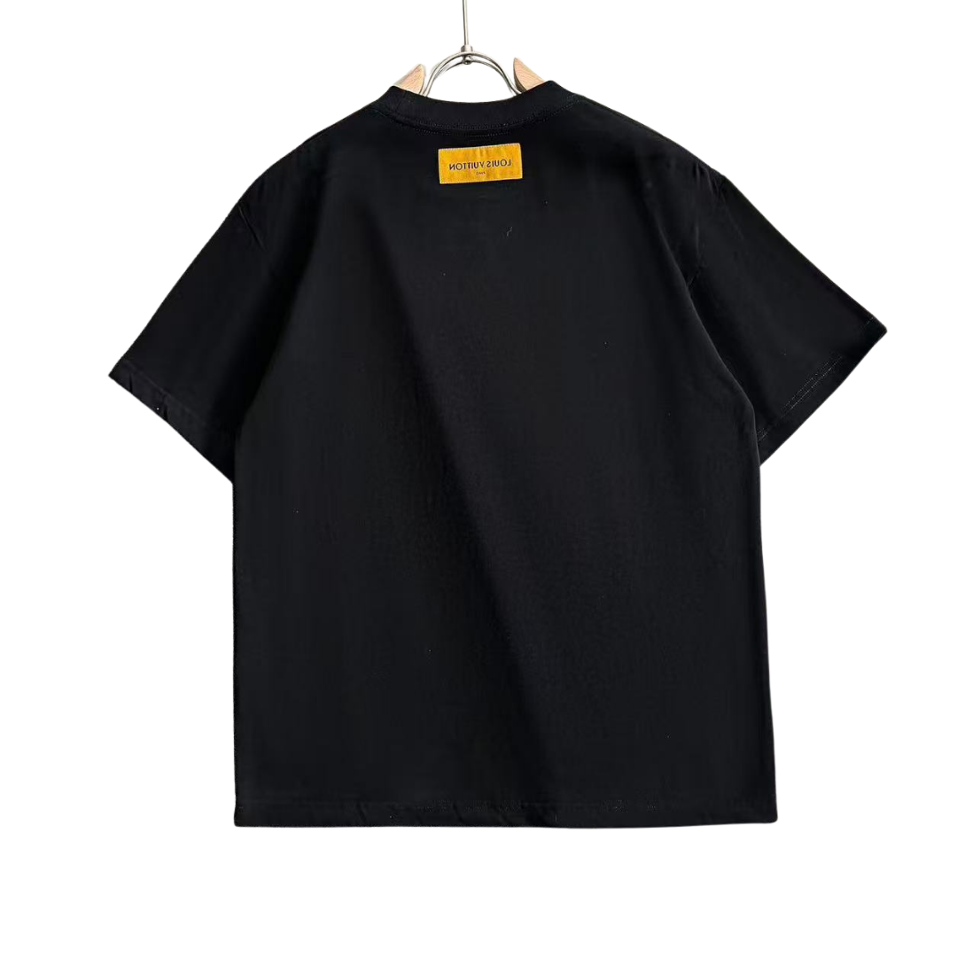 Louis Vuitton T-Shirt simple small logo with embroidered