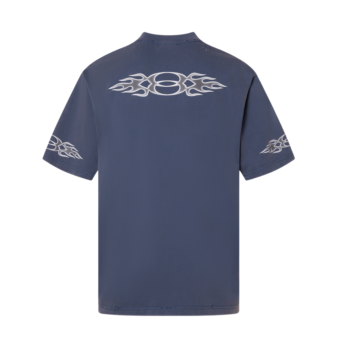 Balenciaga fire designed printed Tee