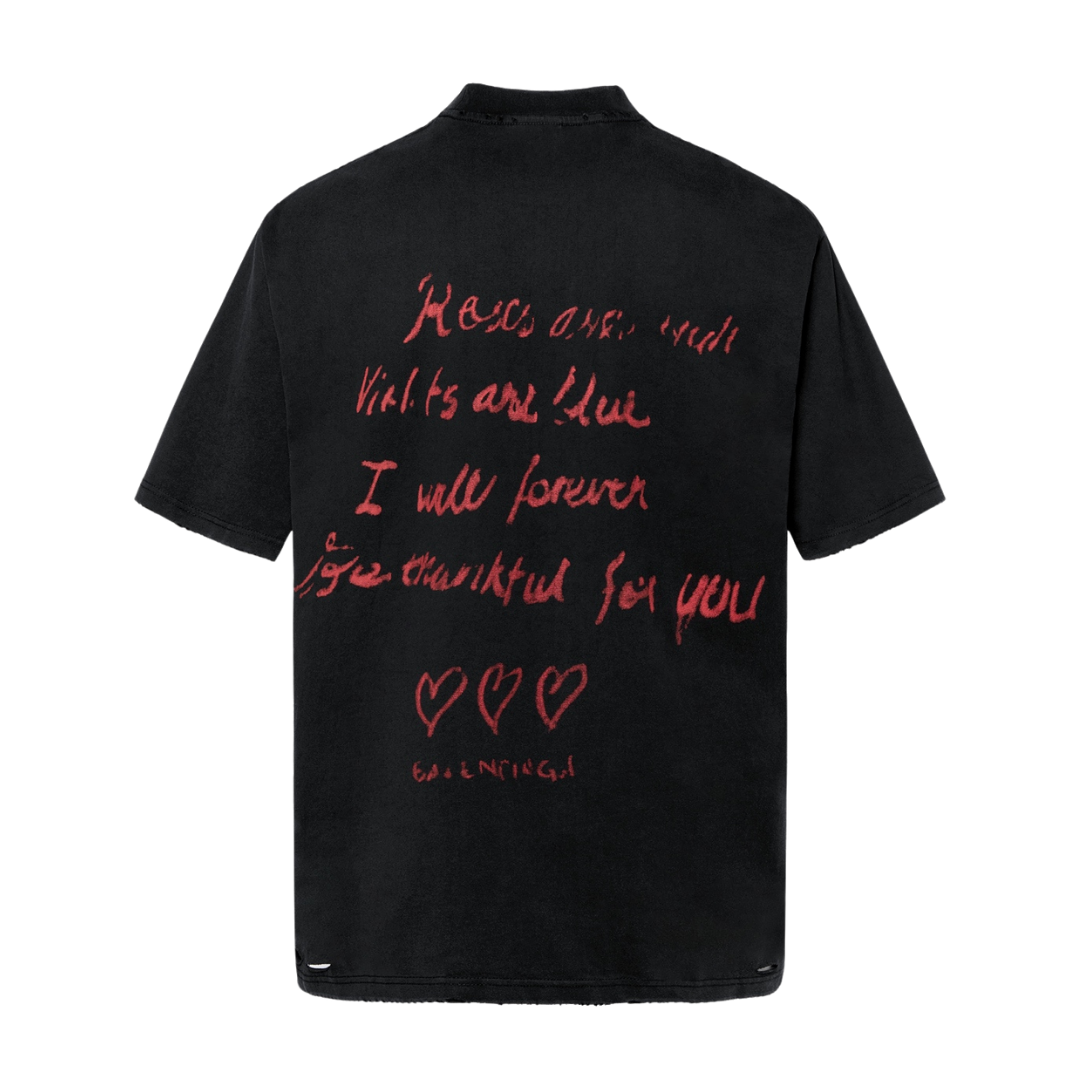 Balenciaga happy valentine Tee