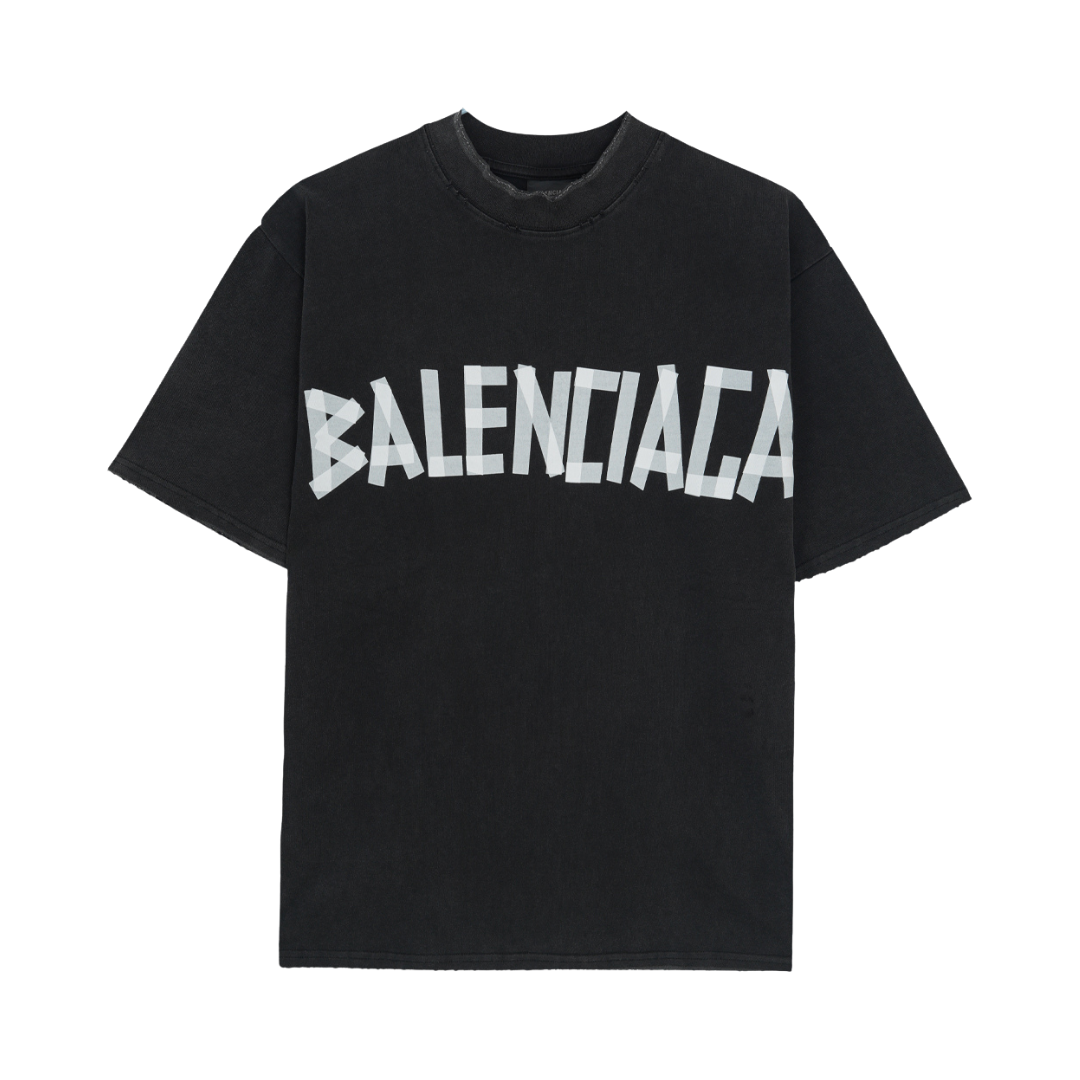 Balenciaga black tape logo Tee