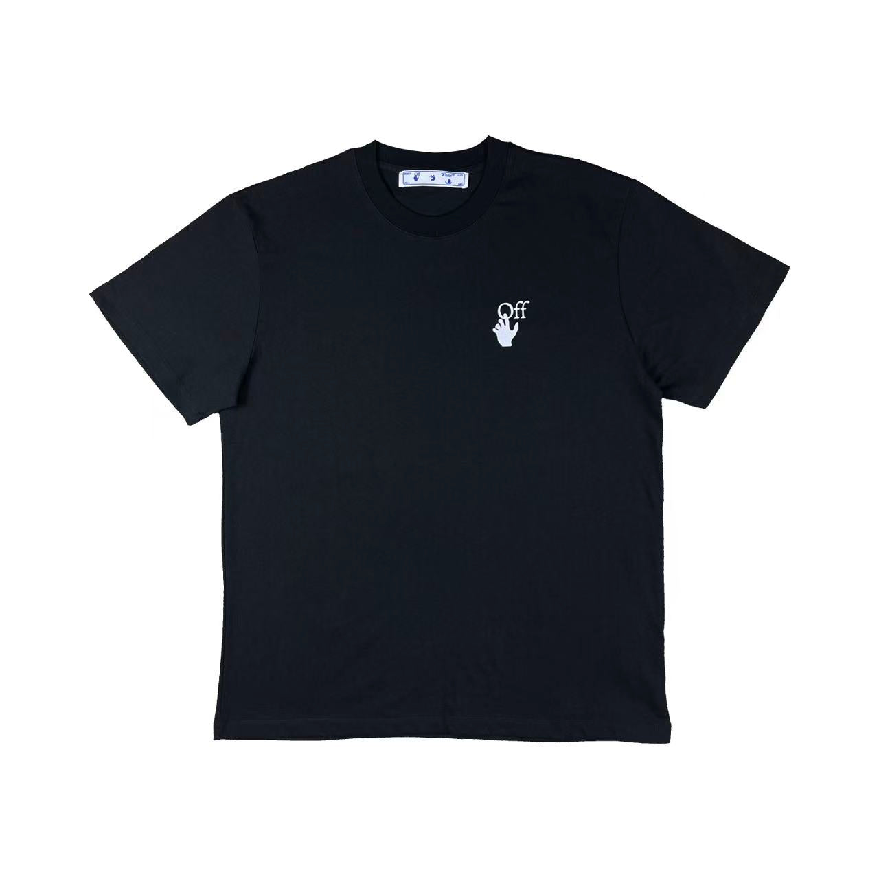 Off White hand logo rainbow back Tee