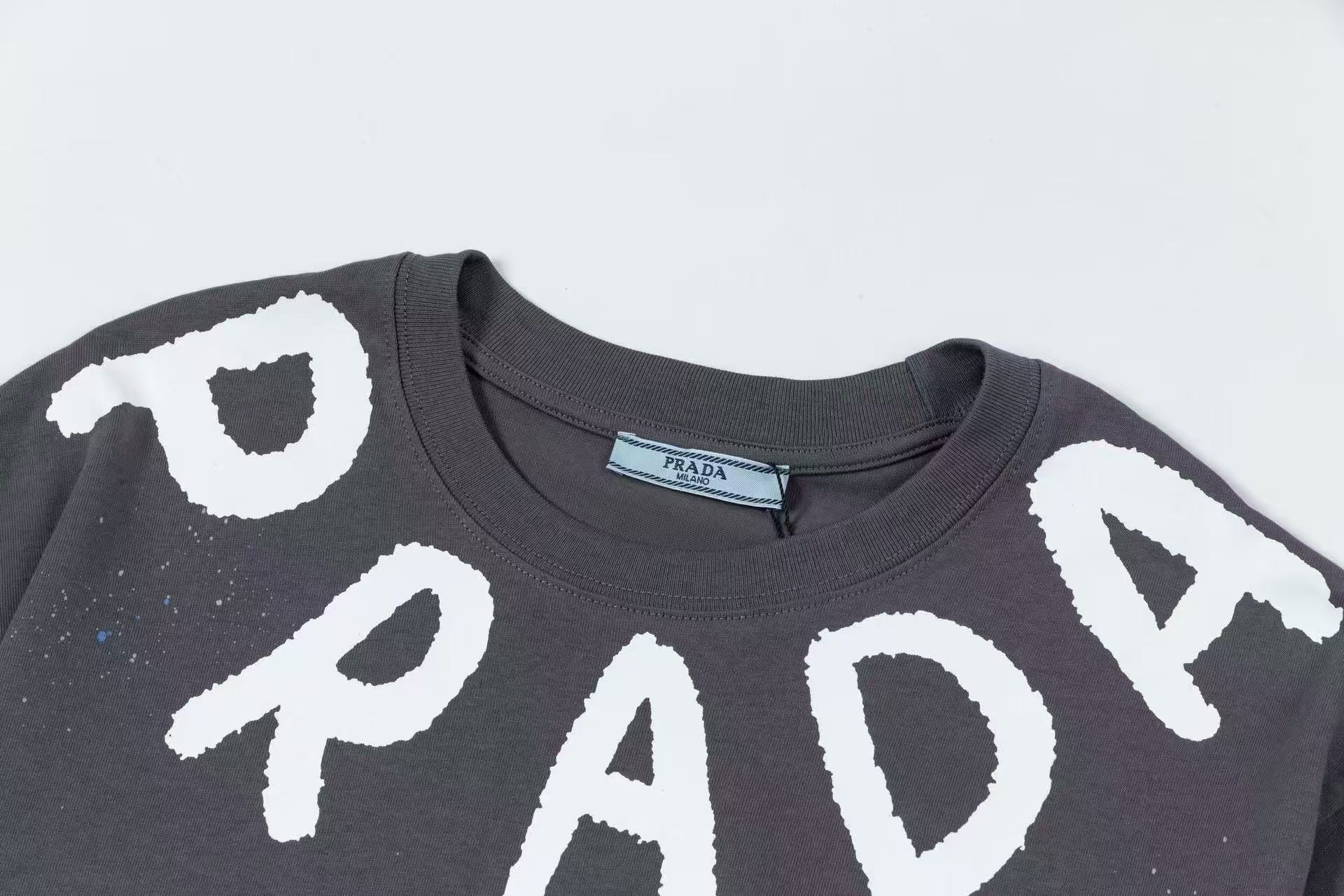 Prada galaxy star spray paint Tee
