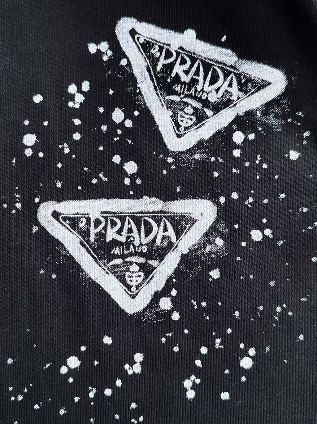 Prada spray paint logo designed front & back