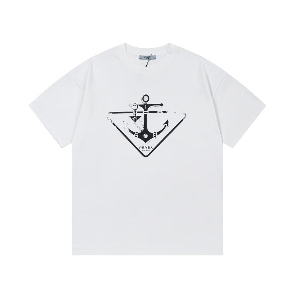 Prada anchor designed printed Tee