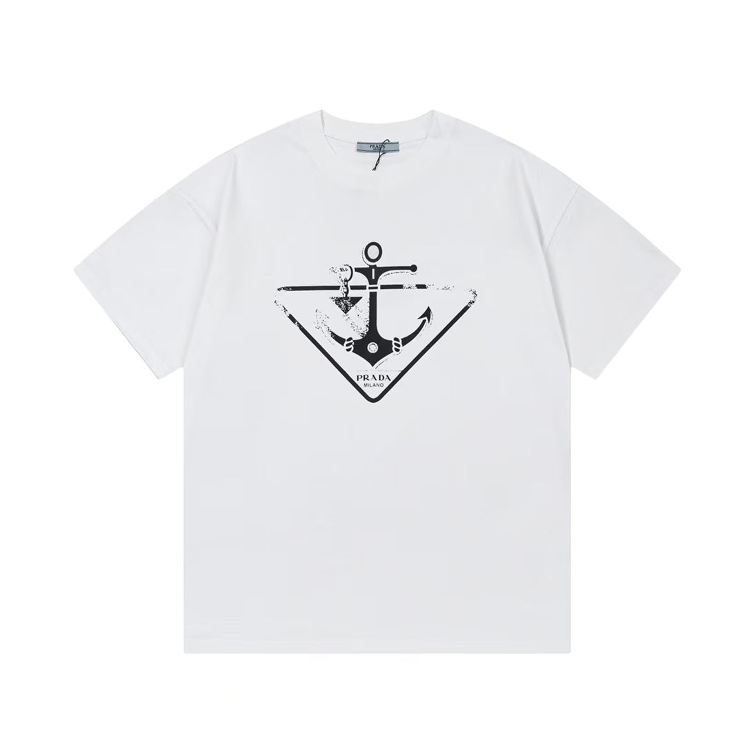 Prada anchor designed printed Tee