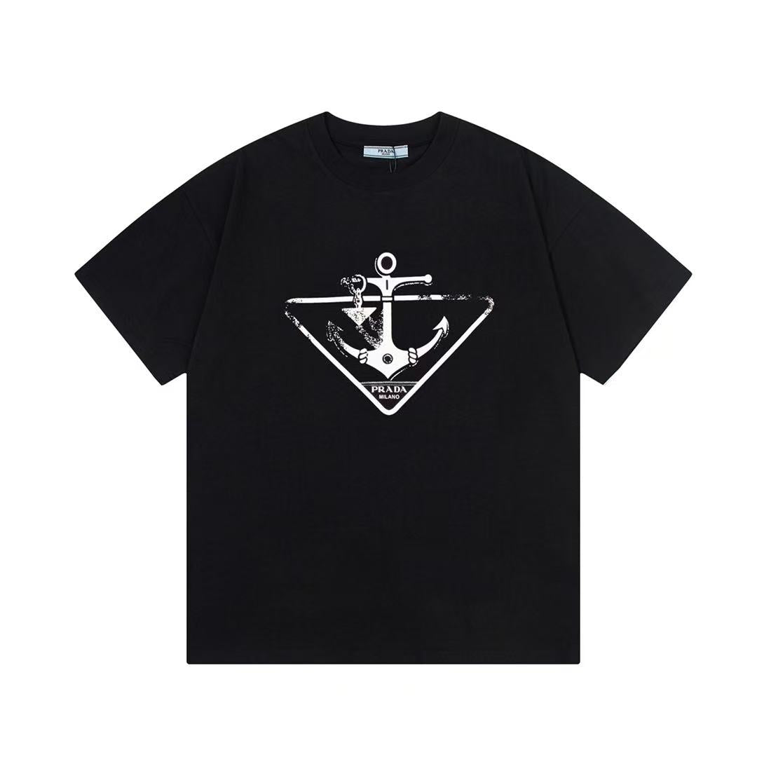 Prada anchor designed printed Tee