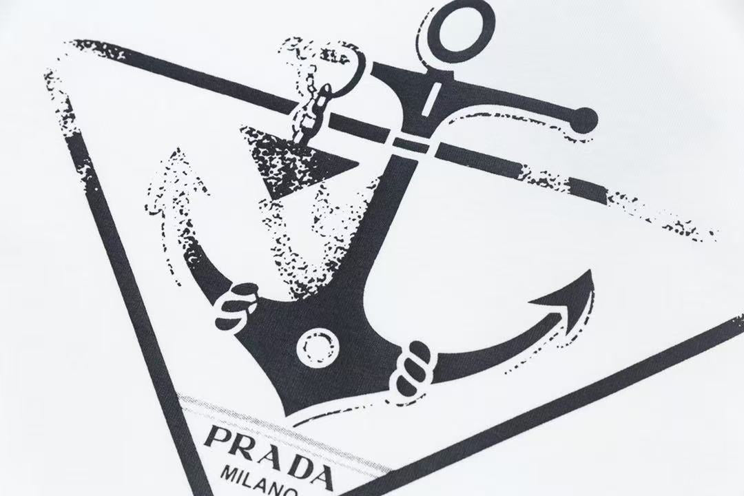 Prada anchor designed printed Tee