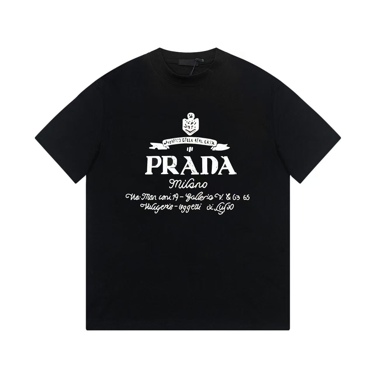 Prada basic big wording logo printed Tee