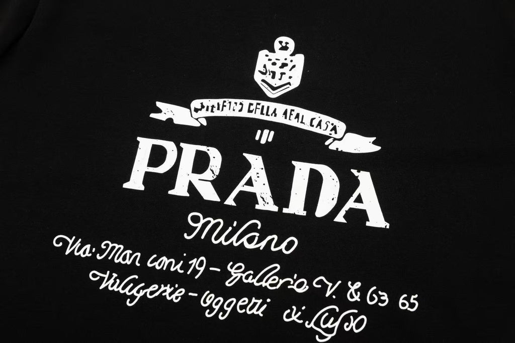 Prada basic big wording logo printed Tee