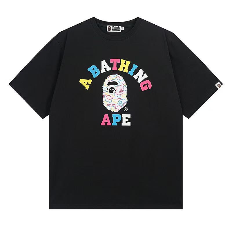 BAPE Rainbow Camo College tee