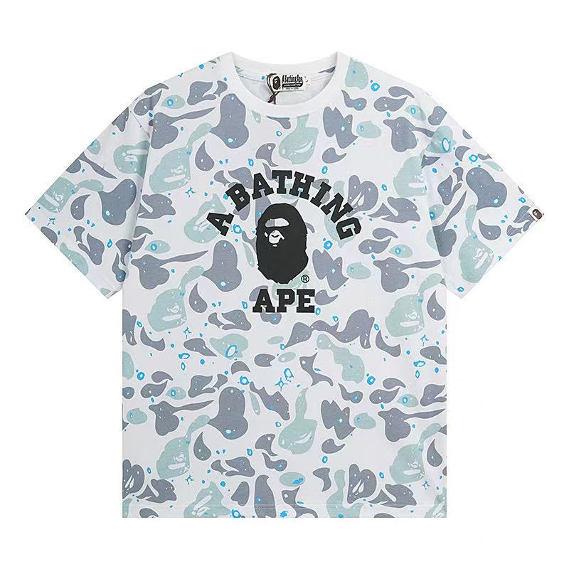 BAPE Camo White College Tee