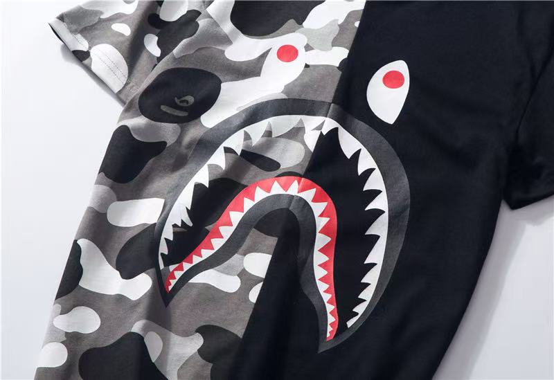 BAPE Dual Color Camo Shark Tee