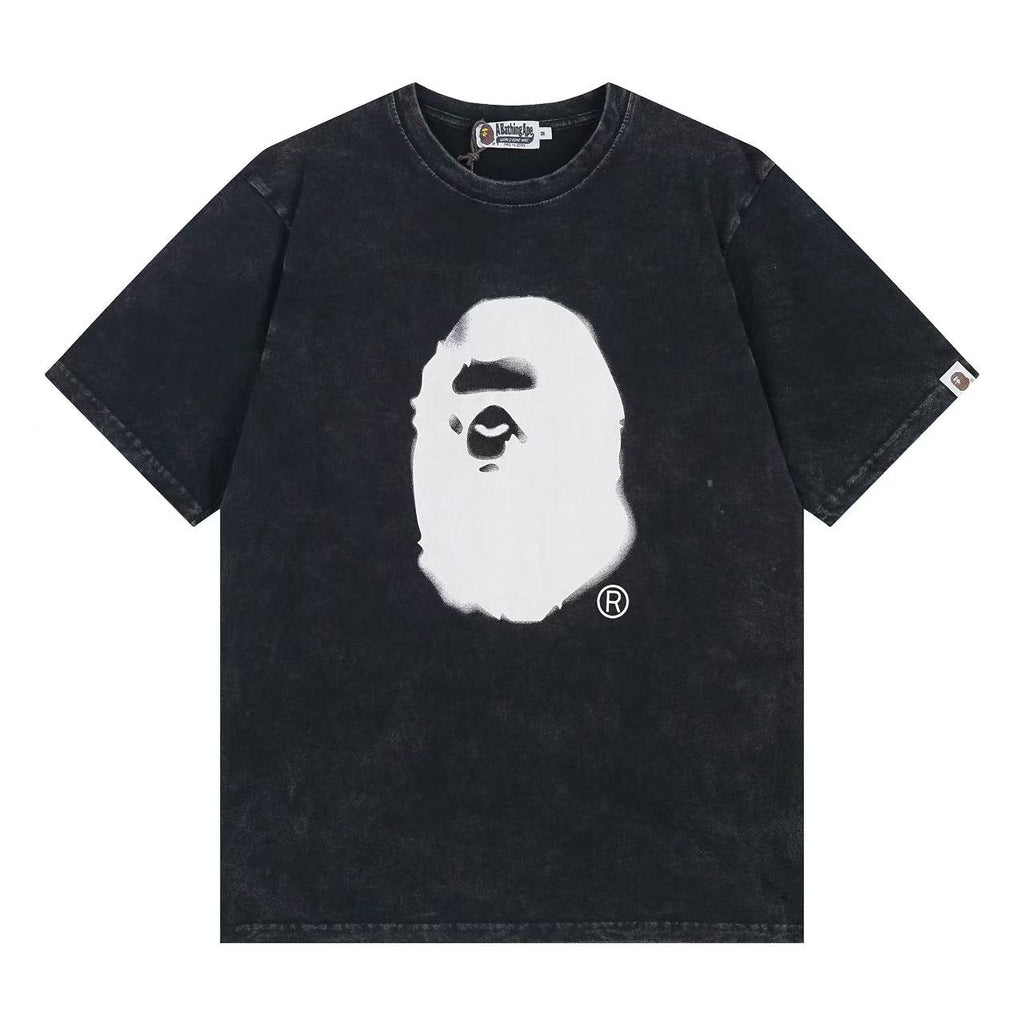 BAPE Washed Fade Big Ape Head Tee