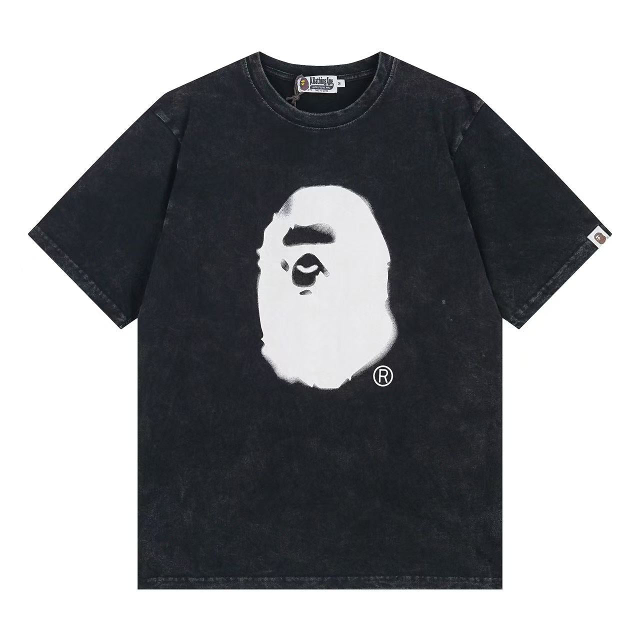 BAPE Washed Fade Big Ape Head Tee