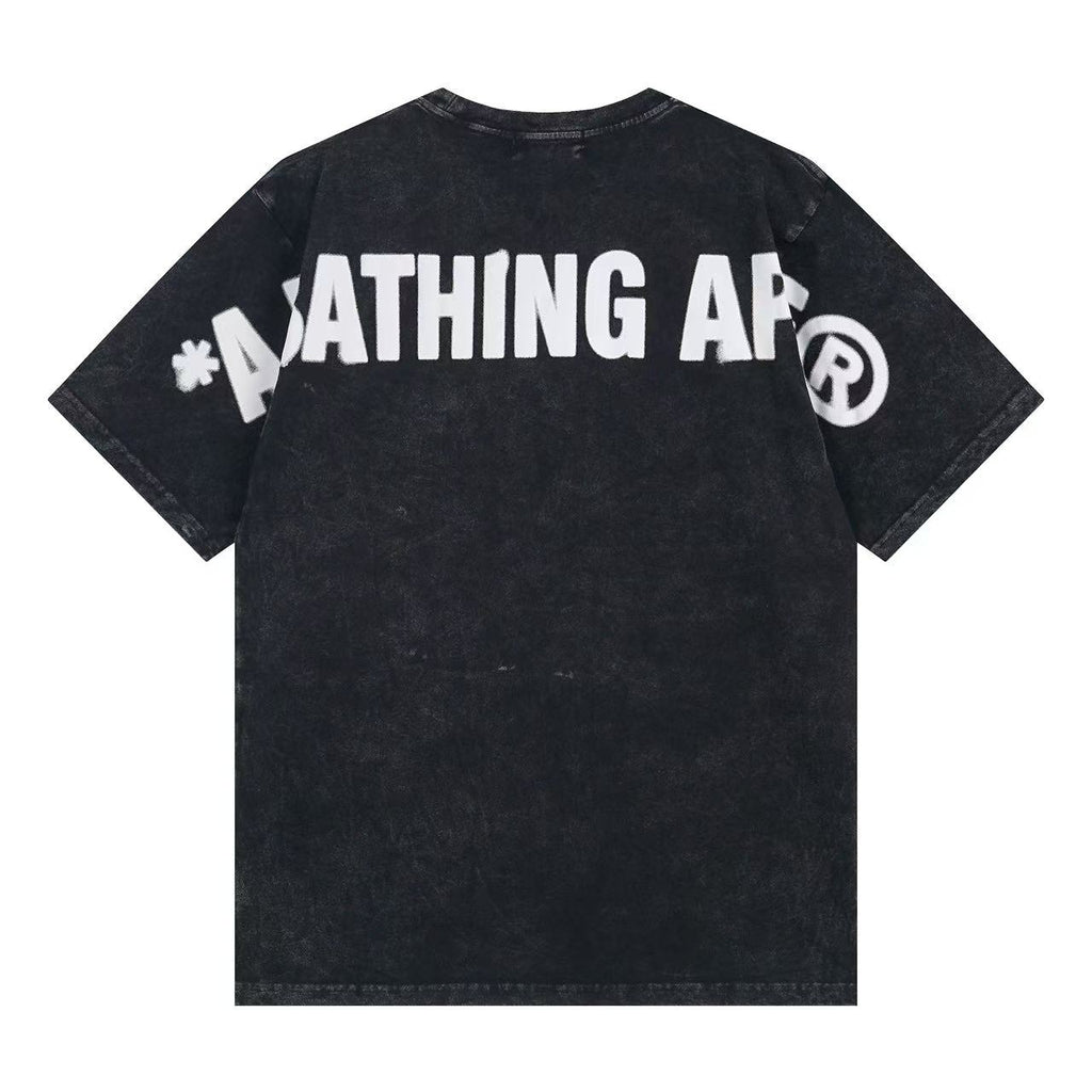 BAPE Washed Fade Big Ape Head Tee
